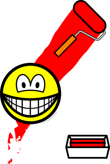 Schilderen met roller smile
